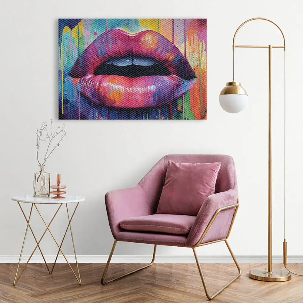 Bacio Pop - Stampa su Tela