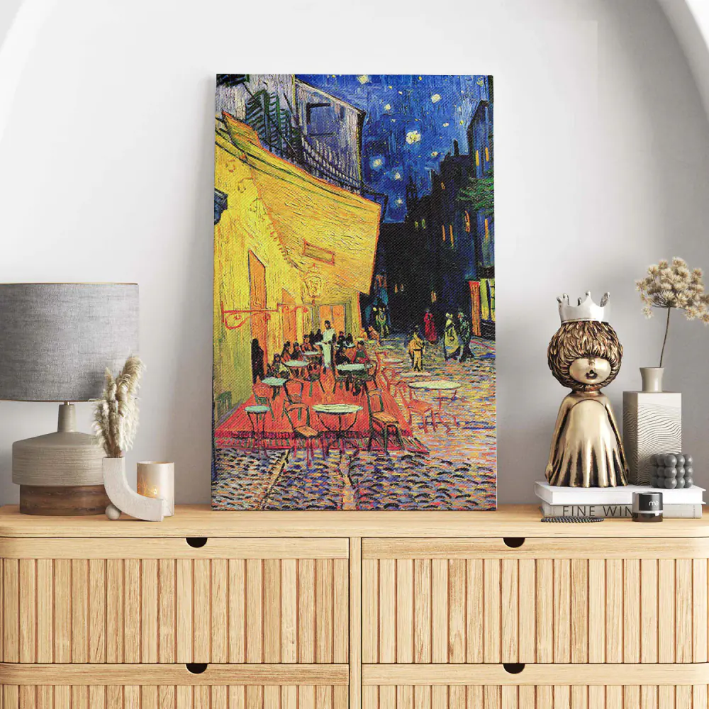 Caffè di notte in Place du Forum Vincent van Gogh - Stampa su Tela