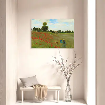 Campo di papaveri   Claude Monet - Stampa su Tela