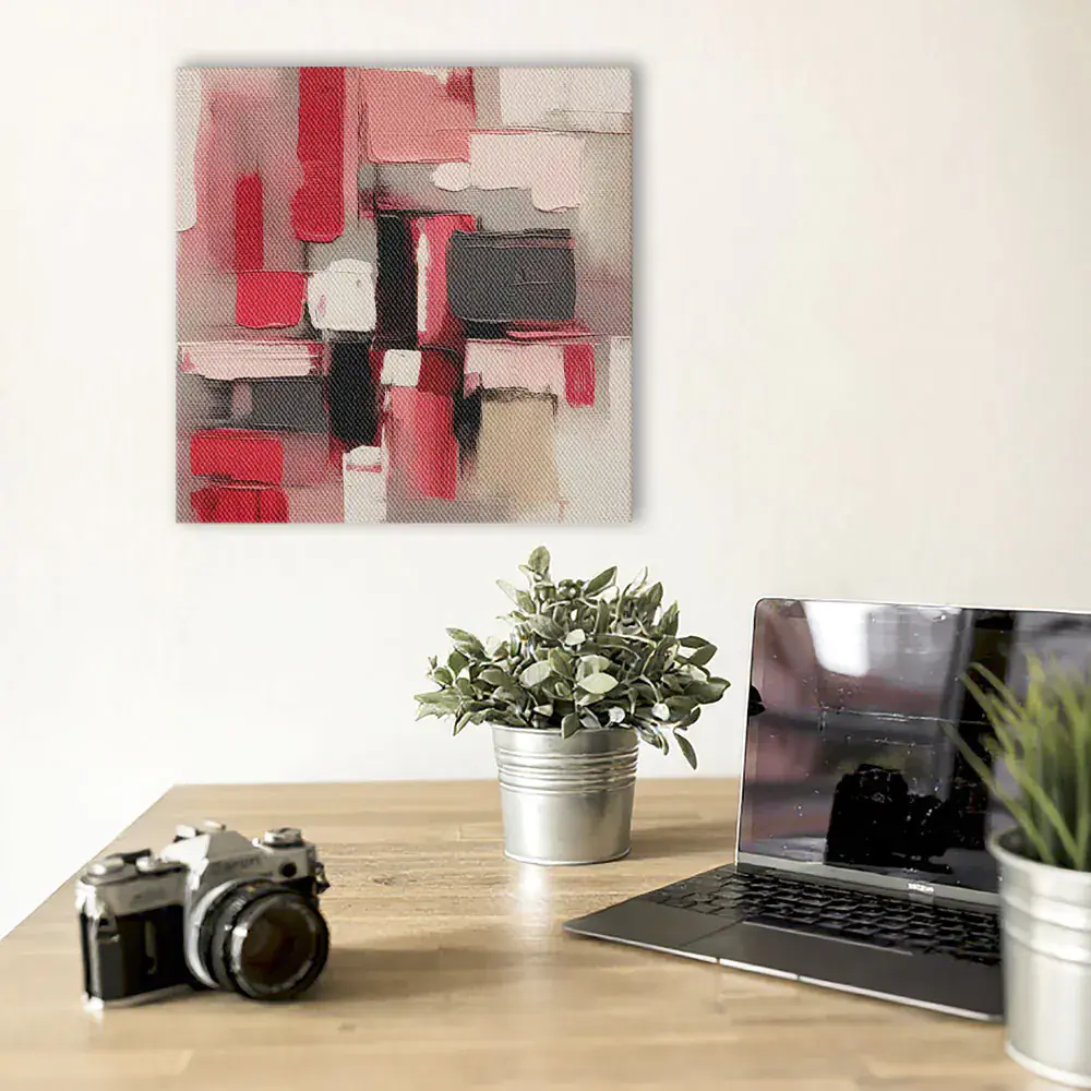 Equilibrio Rosso - Stampa su Tela