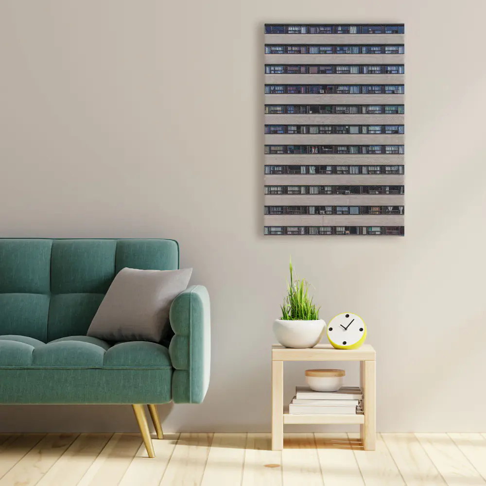 Immagine verticale di edificio multipiano - Stampa su Tela