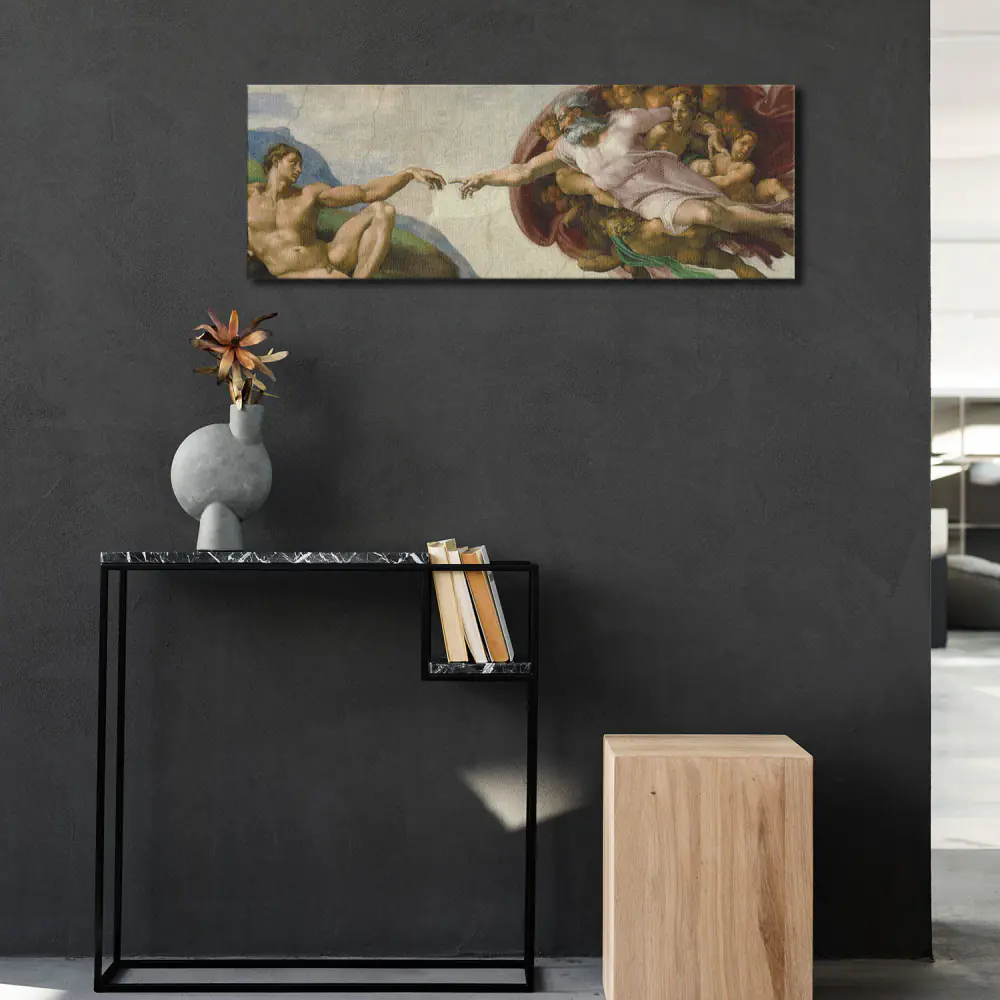 La creazione di Adamo  Michelangelo Buonarroti - Stampa su Tela