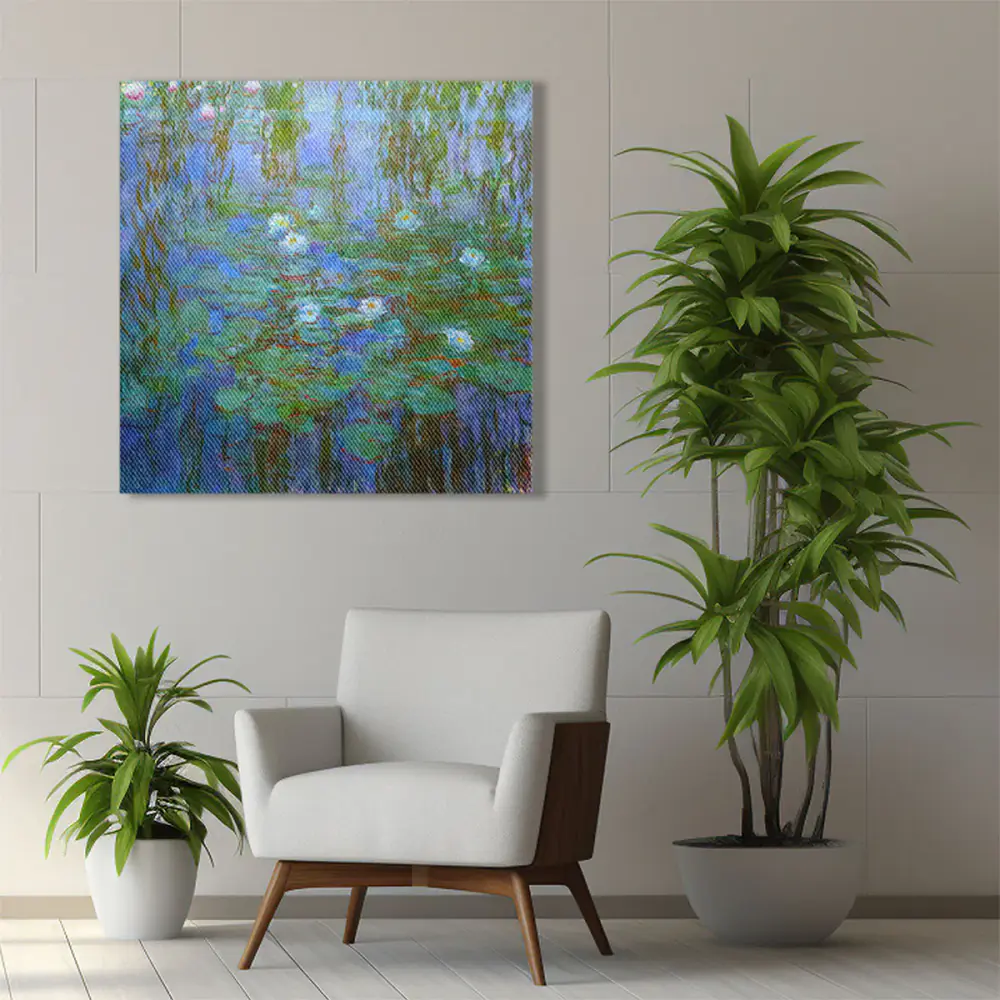 Ninfee blu Claude Monet - Stampa su Tela